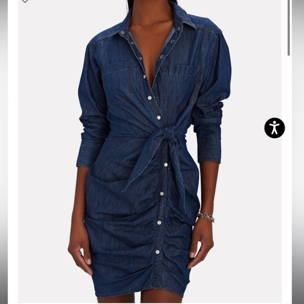 Veronica Beard Denim Wrap Style Dress